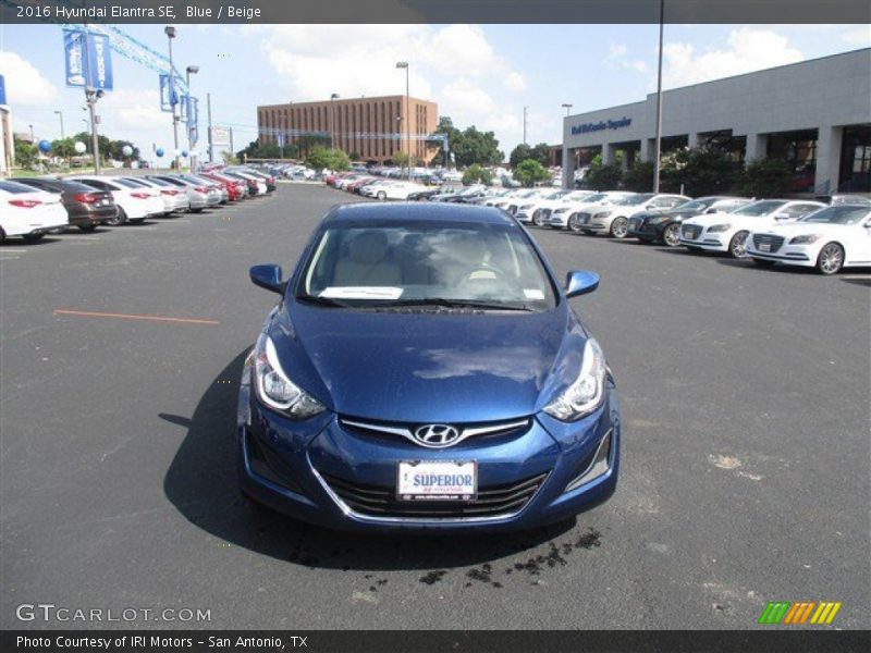 Blue / Beige 2016 Hyundai Elantra SE