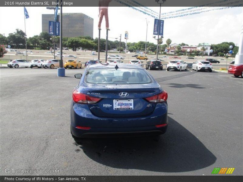 Blue / Beige 2016 Hyundai Elantra SE
