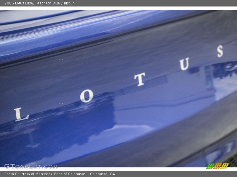 Magnetic Blue / Biscuit 2006 Lotus Elise