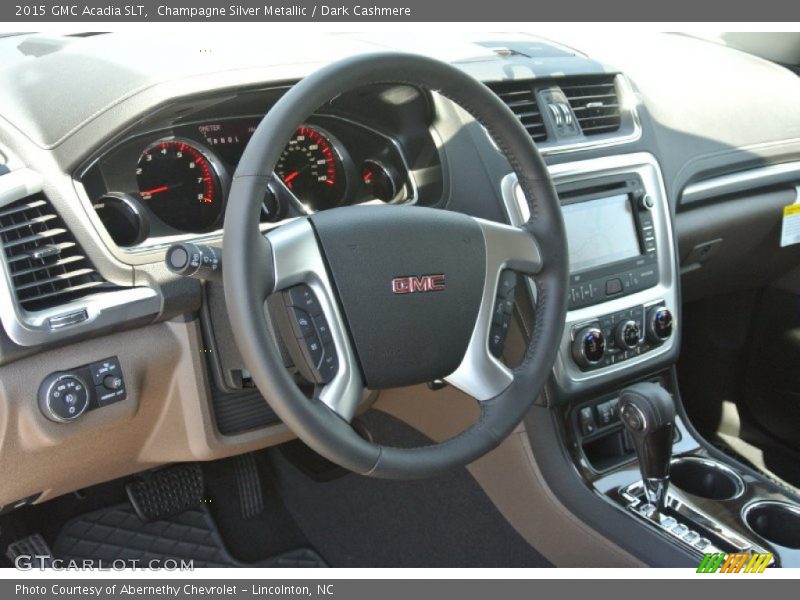 Champagne Silver Metallic / Dark Cashmere 2015 GMC Acadia SLT