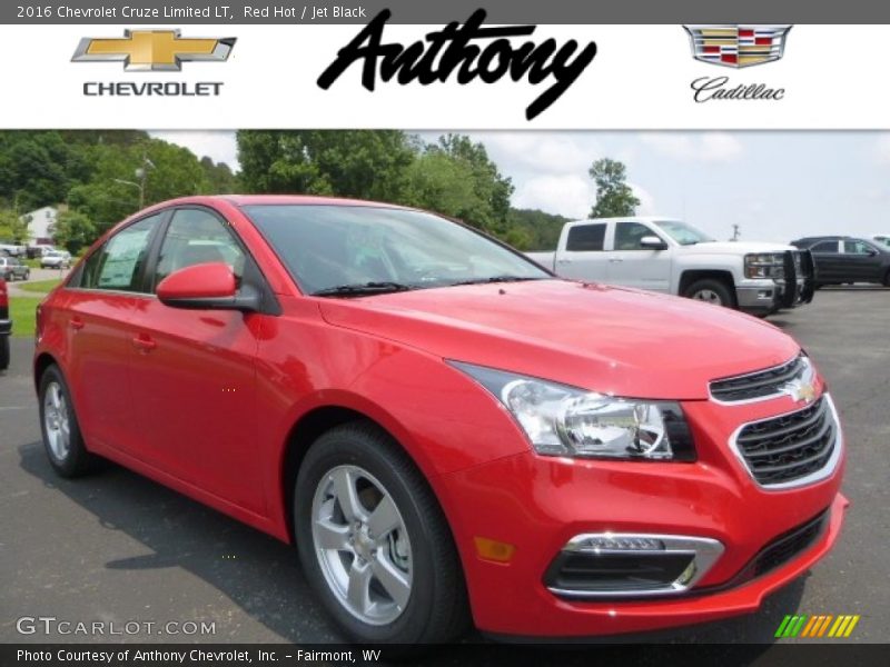 Red Hot / Jet Black 2016 Chevrolet Cruze Limited LT