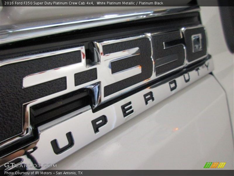 White Platinum Metallic / Platinum Black 2016 Ford F350 Super Duty Platinum Crew Cab 4x4
