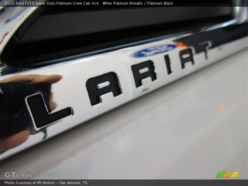 White Platinum Metallic / Platinum Black 2016 Ford F350 Super Duty Platinum Crew Cab 4x4