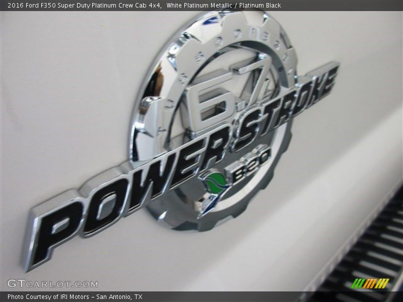 White Platinum Metallic / Platinum Black 2016 Ford F350 Super Duty Platinum Crew Cab 4x4