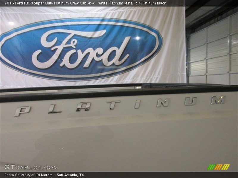 White Platinum Metallic / Platinum Black 2016 Ford F350 Super Duty Platinum Crew Cab 4x4