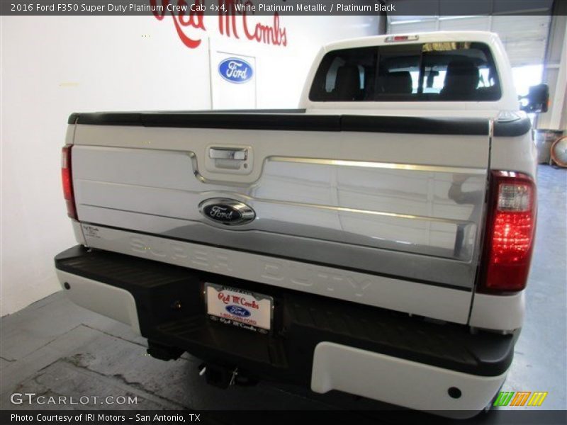 White Platinum Metallic / Platinum Black 2016 Ford F350 Super Duty Platinum Crew Cab 4x4