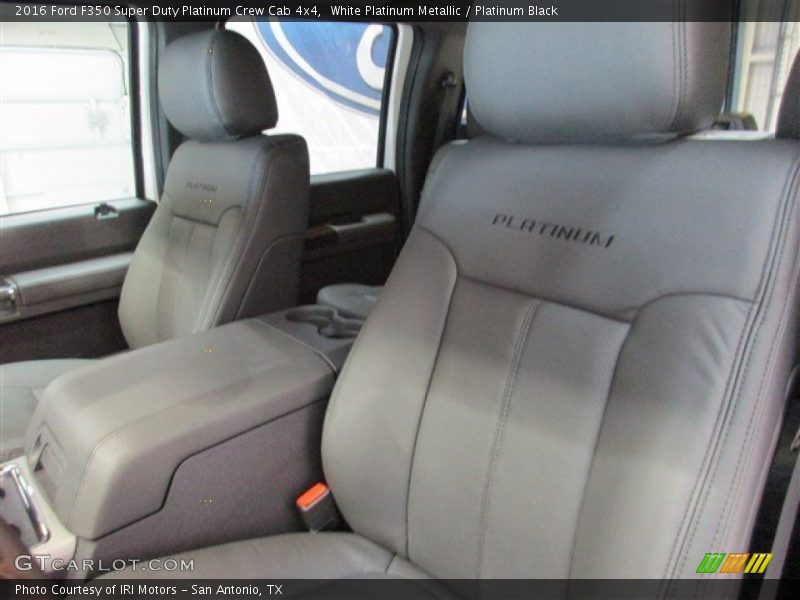White Platinum Metallic / Platinum Black 2016 Ford F350 Super Duty Platinum Crew Cab 4x4