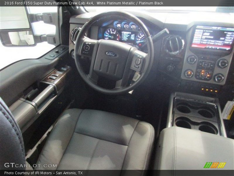White Platinum Metallic / Platinum Black 2016 Ford F350 Super Duty Platinum Crew Cab 4x4