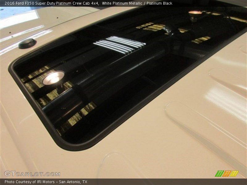 White Platinum Metallic / Platinum Black 2016 Ford F350 Super Duty Platinum Crew Cab 4x4