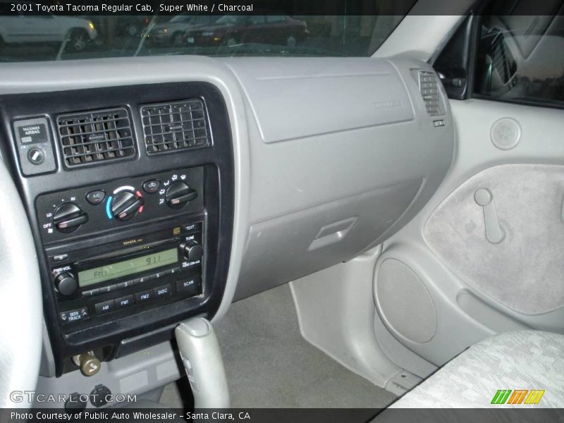 Super White / Charcoal 2001 Toyota Tacoma Regular Cab