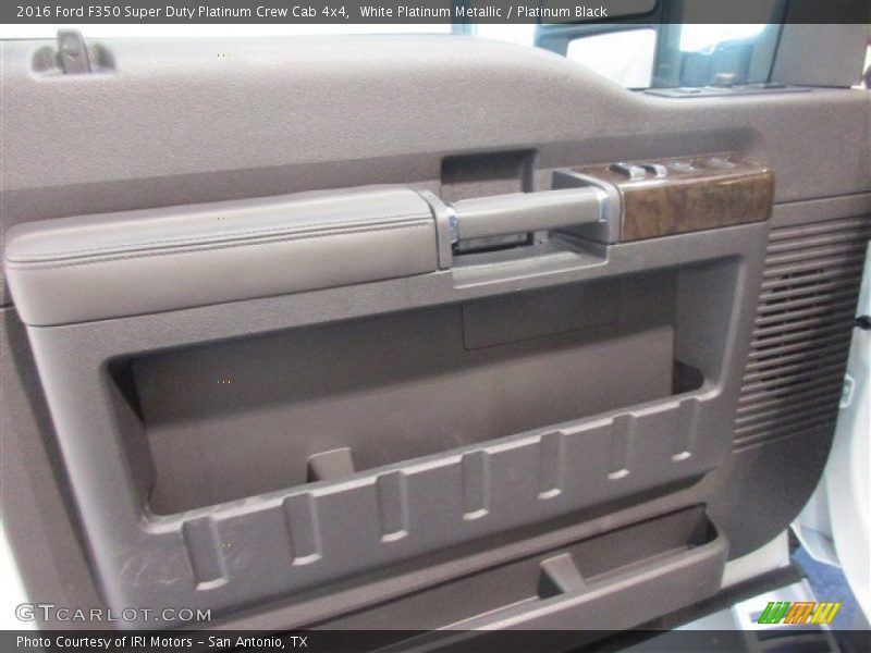 White Platinum Metallic / Platinum Black 2016 Ford F350 Super Duty Platinum Crew Cab 4x4