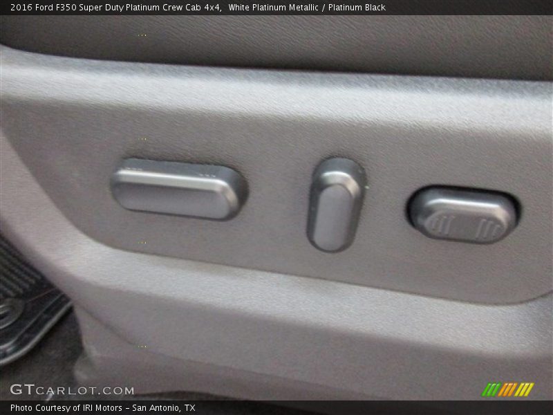 White Platinum Metallic / Platinum Black 2016 Ford F350 Super Duty Platinum Crew Cab 4x4