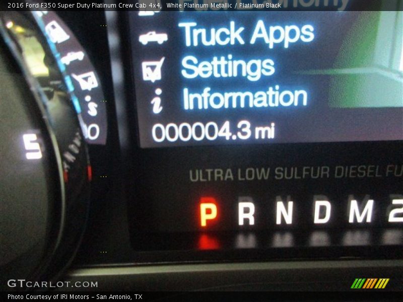 White Platinum Metallic / Platinum Black 2016 Ford F350 Super Duty Platinum Crew Cab 4x4