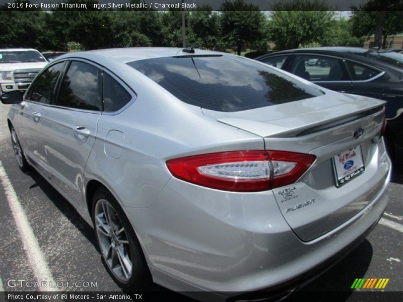 Ingot Silver Metallic / Charcoal Black 2016 Ford Fusion Titanium