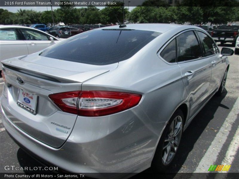 Ingot Silver Metallic / Charcoal Black 2016 Ford Fusion Titanium