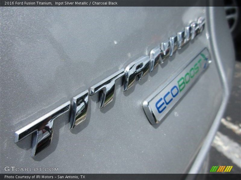Ingot Silver Metallic / Charcoal Black 2016 Ford Fusion Titanium