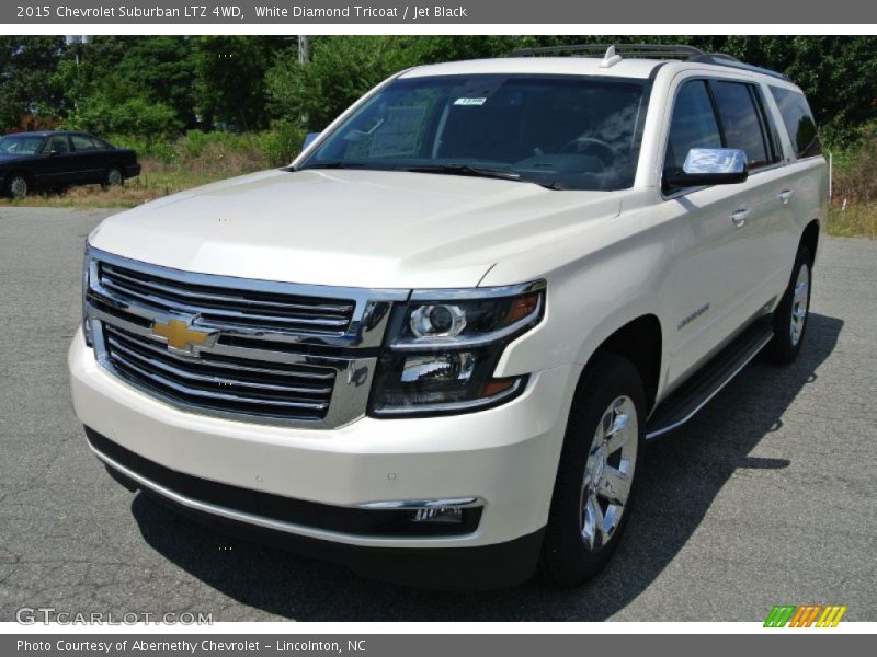 White Diamond Tricoat / Jet Black 2015 Chevrolet Suburban LTZ 4WD