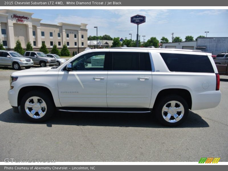 White Diamond Tricoat / Jet Black 2015 Chevrolet Suburban LTZ 4WD
