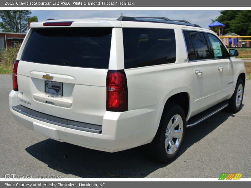 White Diamond Tricoat / Jet Black 2015 Chevrolet Suburban LTZ 4WD
