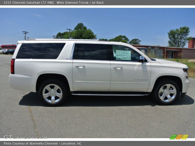 White Diamond Tricoat / Jet Black 2015 Chevrolet Suburban LTZ 4WD