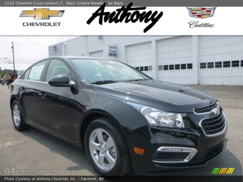 Black Granite Metallic / Jet Black 2016 Chevrolet Cruze Limited LT