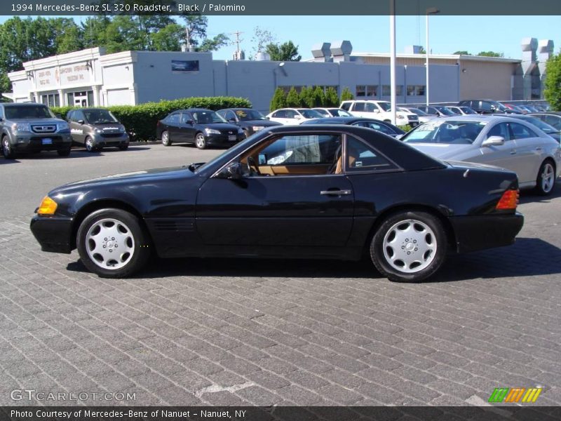 Black / Palomino 1994 Mercedes-Benz SL 320 Roadster