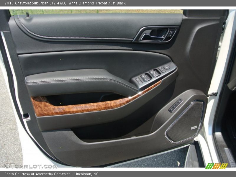 White Diamond Tricoat / Jet Black 2015 Chevrolet Suburban LTZ 4WD