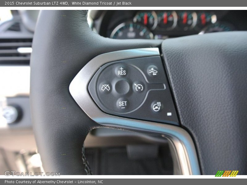White Diamond Tricoat / Jet Black 2015 Chevrolet Suburban LTZ 4WD