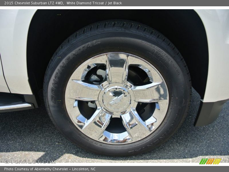 White Diamond Tricoat / Jet Black 2015 Chevrolet Suburban LTZ 4WD