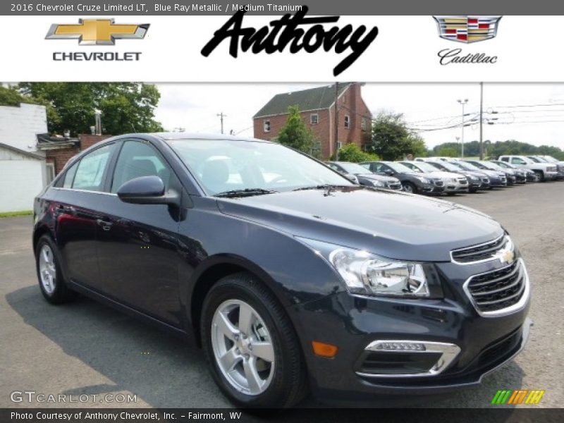 Blue Ray Metallic / Medium Titanium 2016 Chevrolet Cruze Limited LT