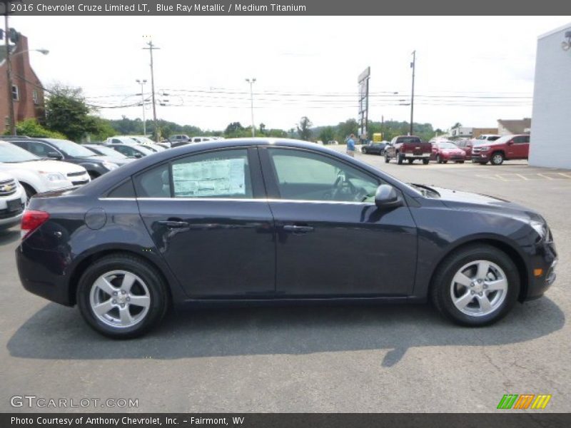 Blue Ray Metallic / Medium Titanium 2016 Chevrolet Cruze Limited LT