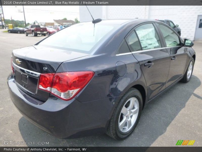 Blue Ray Metallic / Medium Titanium 2016 Chevrolet Cruze Limited LT