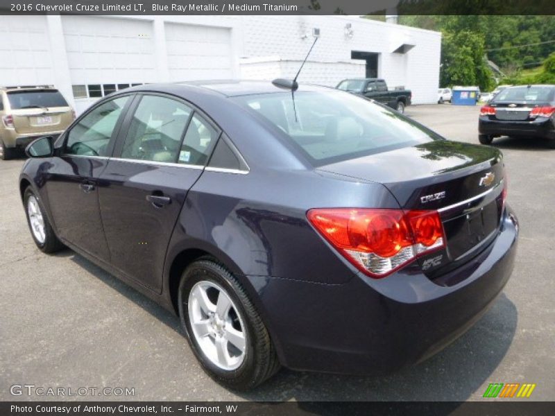 Blue Ray Metallic / Medium Titanium 2016 Chevrolet Cruze Limited LT