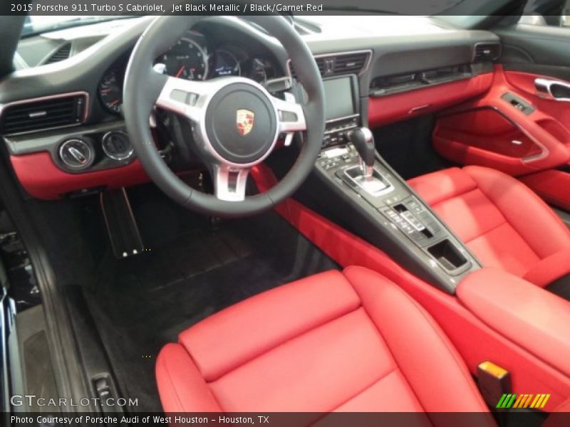 Black/Garnet Red Interior - 2015 911 Turbo S Cabriolet 