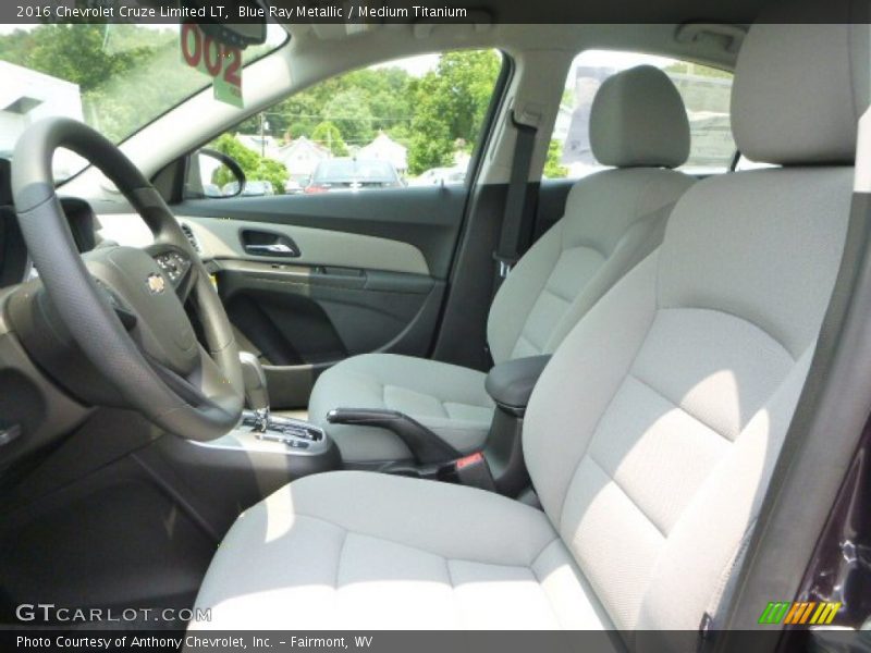 Blue Ray Metallic / Medium Titanium 2016 Chevrolet Cruze Limited LT