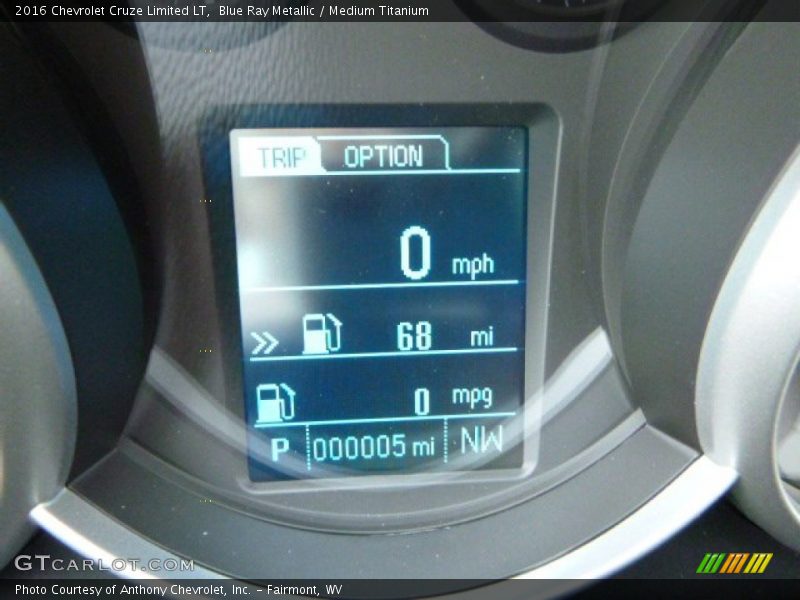 Blue Ray Metallic / Medium Titanium 2016 Chevrolet Cruze Limited LT