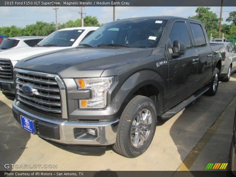 Magnetic Metallic / Medium Earth Gray 2015 Ford F150 XLT SuperCrew