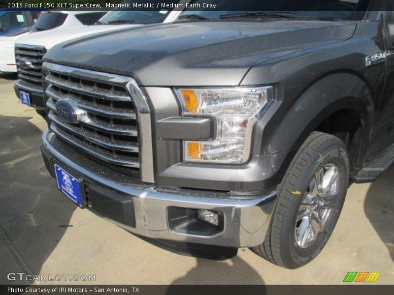 Magnetic Metallic / Medium Earth Gray 2015 Ford F150 XLT SuperCrew