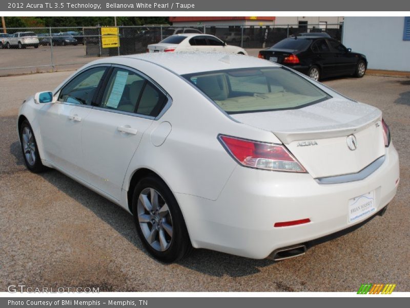 Bellanova White Pearl / Taupe 2012 Acura TL 3.5 Technology
