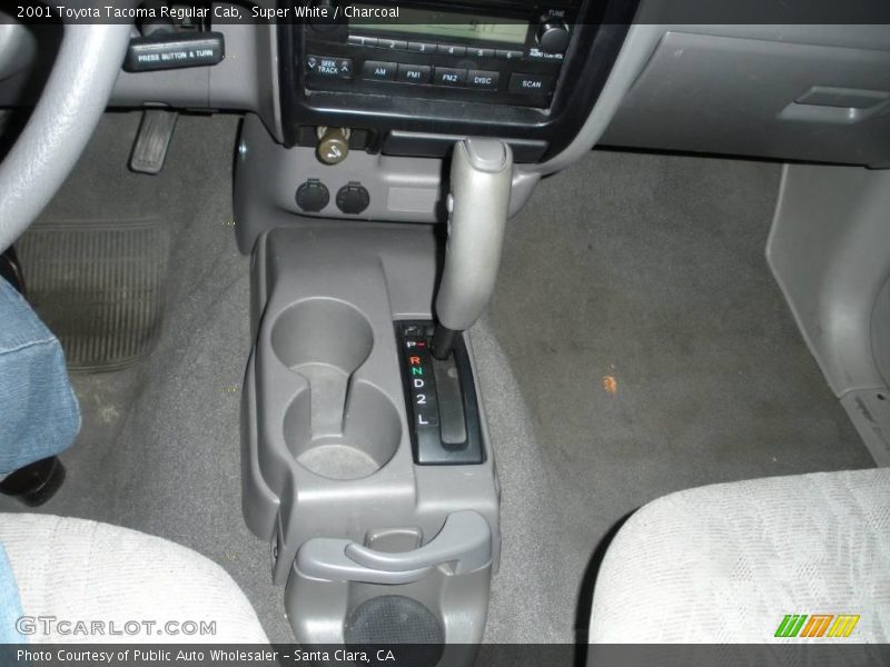 Super White / Charcoal 2001 Toyota Tacoma Regular Cab