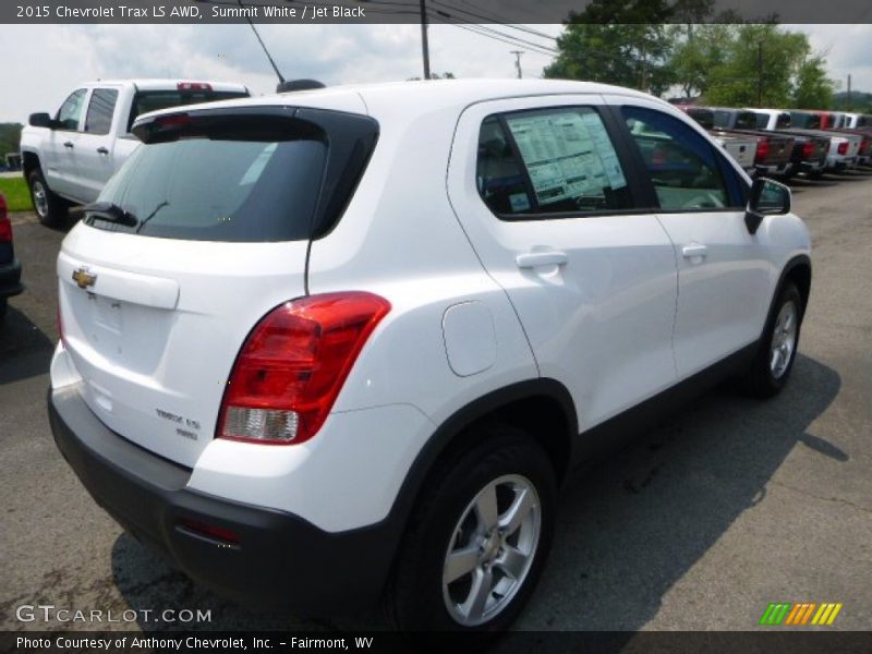 Summit White / Jet Black 2015 Chevrolet Trax LS AWD