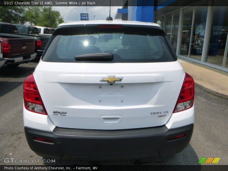 Summit White / Jet Black 2015 Chevrolet Trax LS AWD