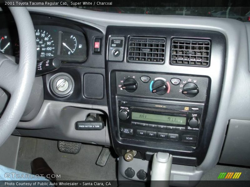 Super White / Charcoal 2001 Toyota Tacoma Regular Cab