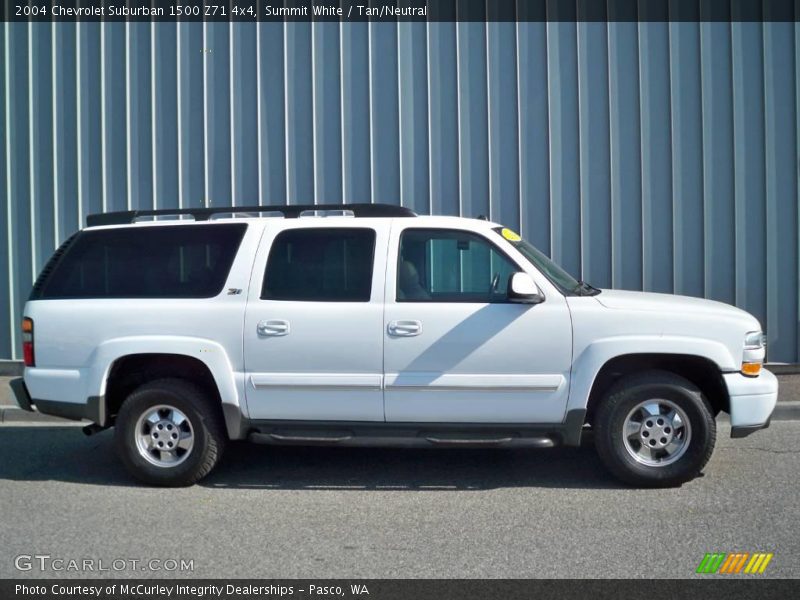 Summit White / Tan/Neutral 2004 Chevrolet Suburban 1500 Z71 4x4