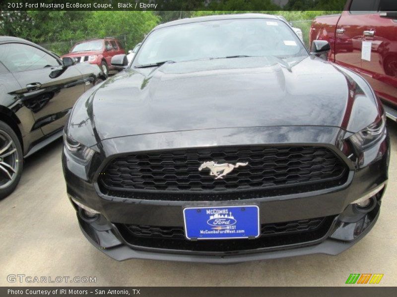 Black / Ebony 2015 Ford Mustang EcoBoost Coupe