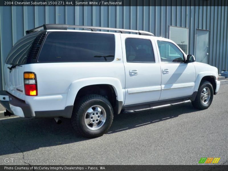 Summit White / Tan/Neutral 2004 Chevrolet Suburban 1500 Z71 4x4
