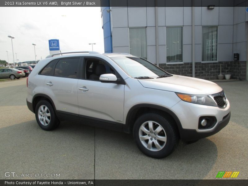 Bright Silver / Black 2013 Kia Sorento LX V6 AWD