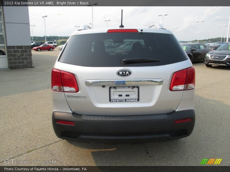 Bright Silver / Black 2013 Kia Sorento LX V6 AWD