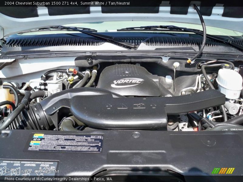 Summit White / Tan/Neutral 2004 Chevrolet Suburban 1500 Z71 4x4