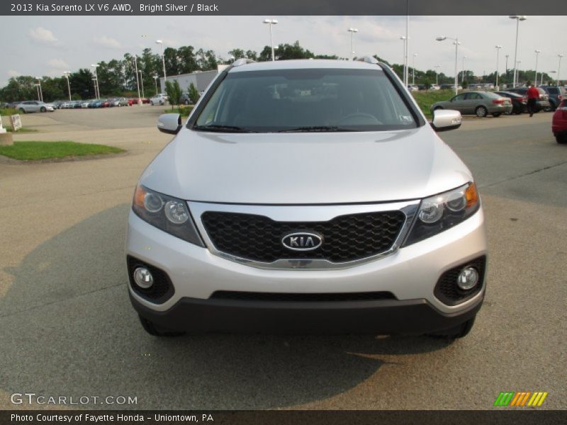 Bright Silver / Black 2013 Kia Sorento LX V6 AWD